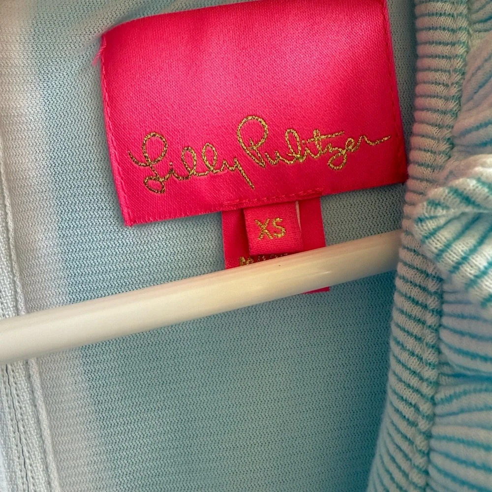 Lily Pulitzer Tisbury Shift Dress in Aqua Blue - Size XS - Picture 4 of 6